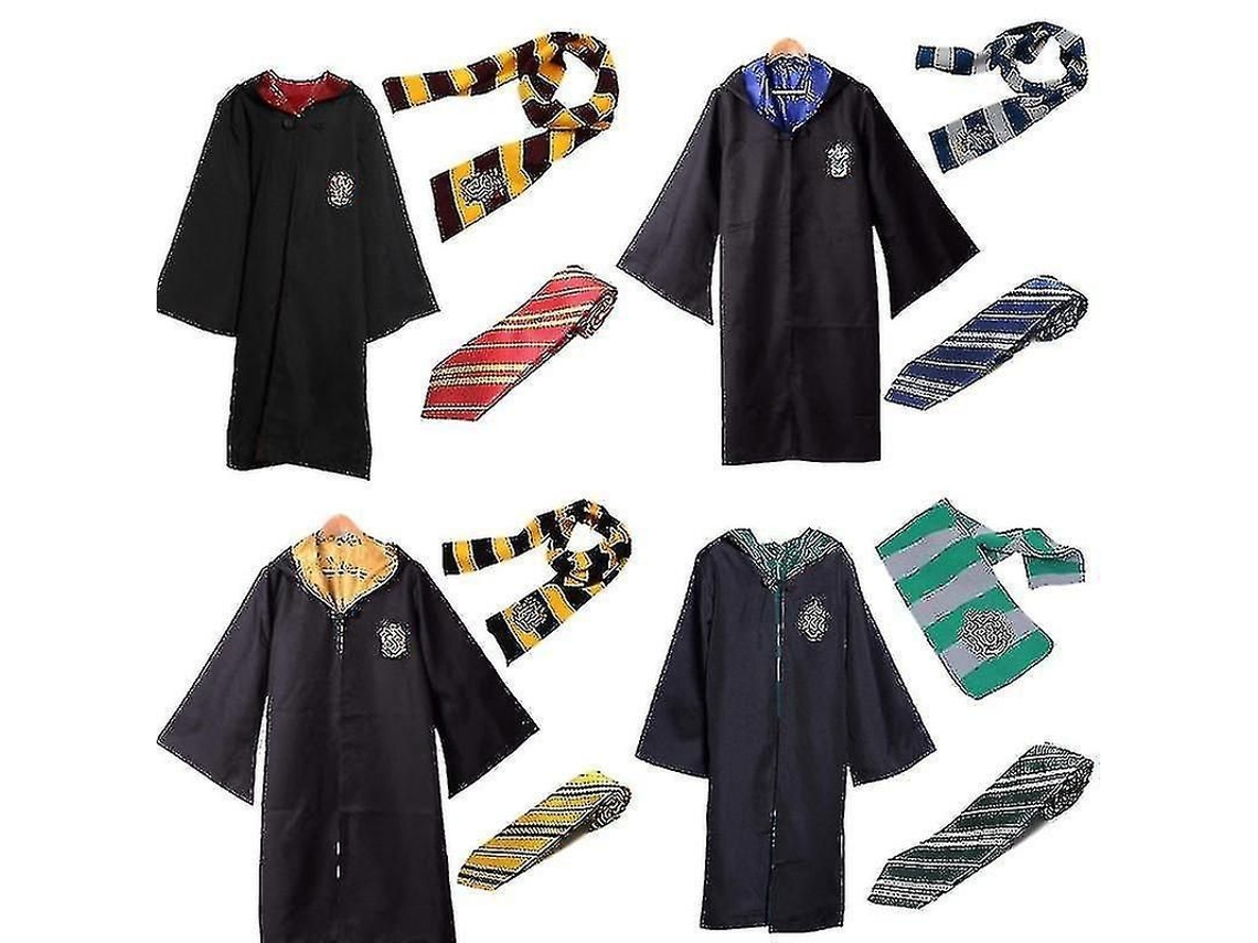 2026-traje De Harry Potter Gryffindor Ravenclaw Slytherin Hufflepuff: Túnica, Corbata Y Bufanda