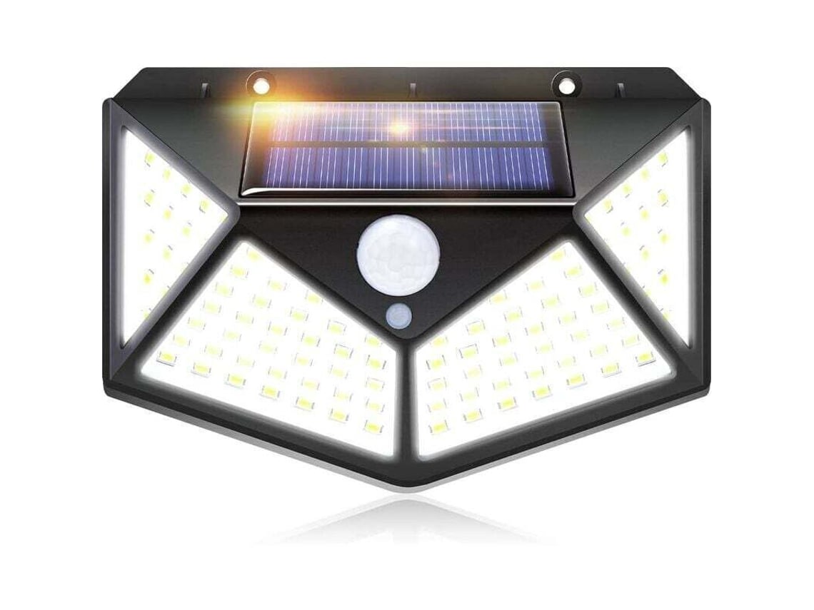 Lámpara Solar De Exterior Iotses Con 100 Led, Batería De 2200 Mah, 3 Meses