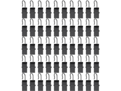 50 Piezas De Clips Para Cortinas De 32mm Acero Negro Electroforético Abrazaderas Resistentes Para Fijar Luces Tarjetas Y Decoración In