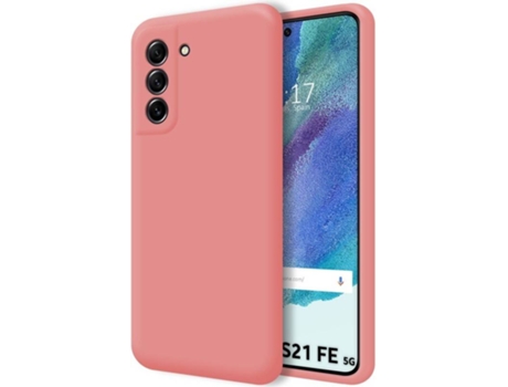 Carcasa Samsung Galaxy S21 FE 5G TUMUNDOSMARTPHONE Silicona Líquida Rosa