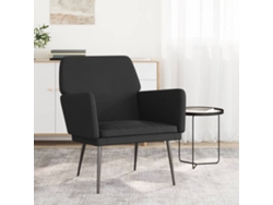 Cadeira com Apoio de Braços 62X79X79 Cm Veludo Preto