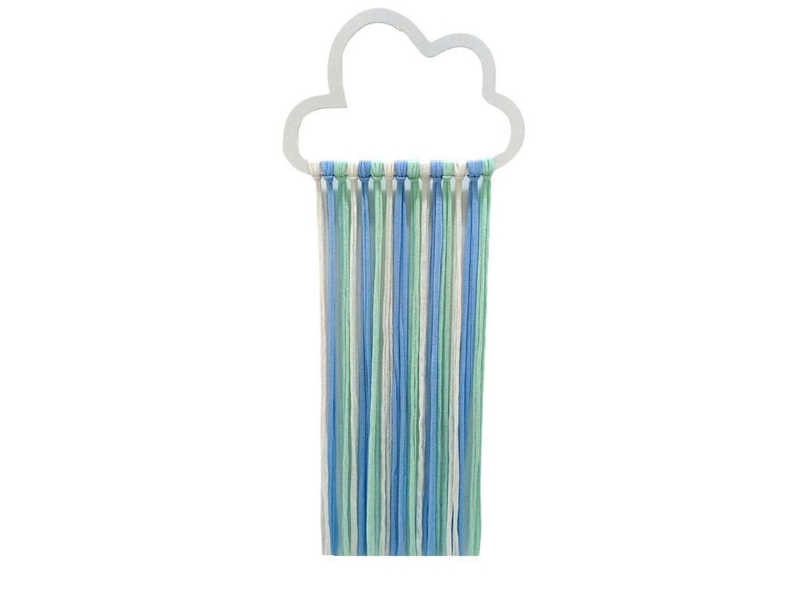 2026-organizador De Accesorios De Pelo Colgante Con Tasseles De Lana Para Niñas, Madera, 23x65cm