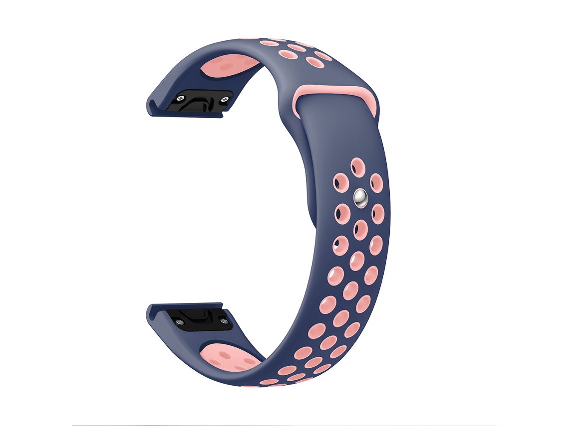 La correa Yuysan es compatible con el Garmin Fenix 876, azul medianoche y rosa.