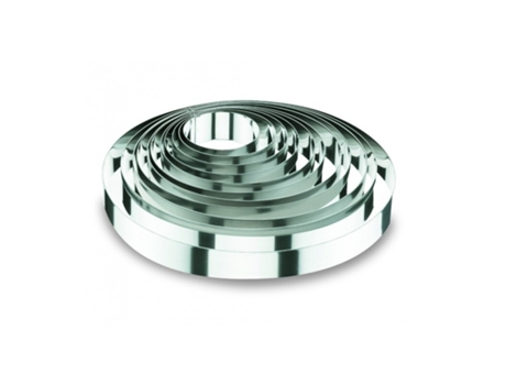Anillo redondo de acero inoxidable para tartas LACOR 18/10 - 8x3,5 cm