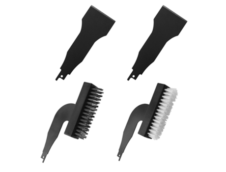 4 PCS Sierras recíprocas Sierras de sable Cepillo de limpieza universal Juego de raspadores Cepillo de limpieza eléctrico para el hogar Cepillo de ...