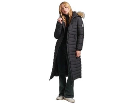 Abrigo para Mujer SUPERDRY (S - Negro)