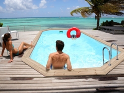 Piscina de madera "Cordoue" - 3.48 x 2.15 x 1.18 m HABITAT ET JARDIN