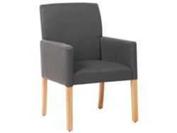 Silla de diseño BELIANI Rockefeller de Poliéster Gris 58x60x89