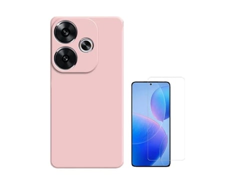 Funda Clearglass Compativel para Xiaomi Xiaomi Poco F6 PHONECARE Rosa