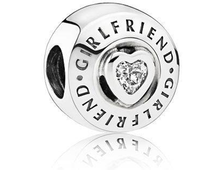 Charm PANDORA Girlfriend (Plata - Plateado - Talla Única)