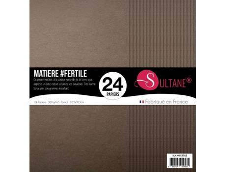 24 Papeles Scrapbooking Marrón - 300g/m2 - A: 30,5 cm
