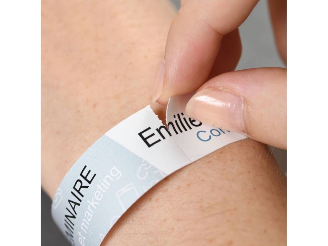 Pulseras de Identificación AVERY L4001-5 Blanco