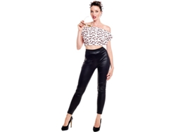 Disfraz de Mujer PARTILANDIA rockabilly top 50s (Tam.: L)