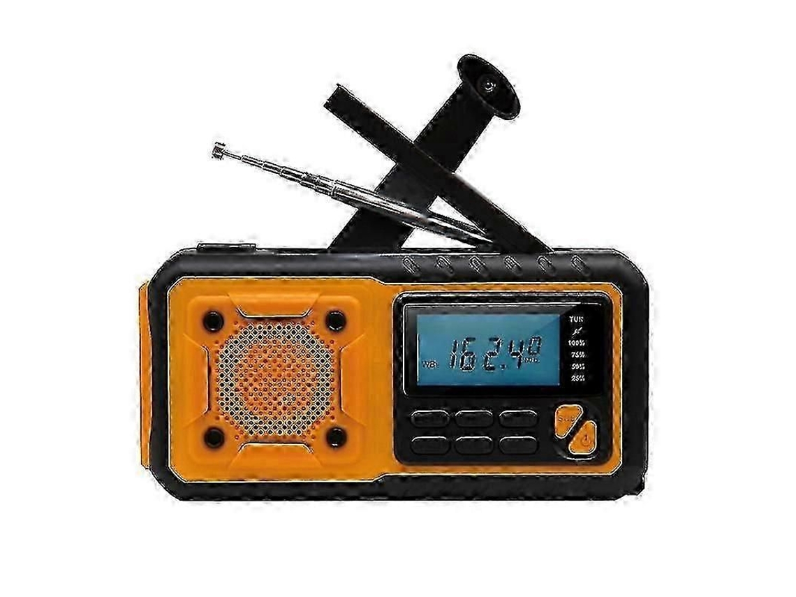 Radio solar GOKOCO con dinamo, función de emergencia, linterna y características de supervivencia.