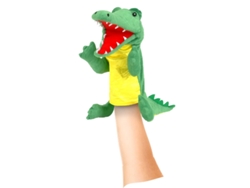 Marioneta de mano de cocodrilo de Fiesta Crafts: juguete educativo y creativo