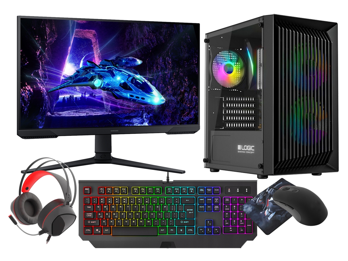 Equipo para juegos Vist R7 5700g 32gb Rx Vega8 SSD 1tb Nvme Wifi Win11 24