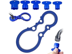 Herramientas De Llave Para Aeradores De Grifo 6pcs, Tamaños M16.5 M18.5 M21.5 M22.5 M24, Material Abs Azul