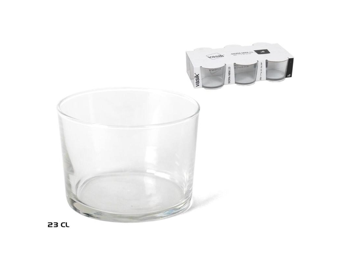 Vasos sidra mini 23cl 6p. lote 6