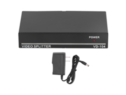 Divisor De Vídeo Bnc Full Hd 1080p Con 1 Entrada Y 4 Salidas Para Cine En Casa, Reuniones Y Educación. Enchufe Usb De 100-240 V.