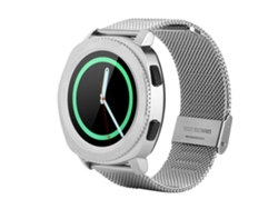 Reloj Inteligente Microwear L2 Con Correa De Acero, Bluetooth, Resistente Al Agua, Monitor De Frecuencia Cardíaca Y Deportivo (plateado)