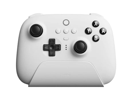 - Controlador Bluetooth 8BITDO con Estación de Carga para Switch y Pc Branco
