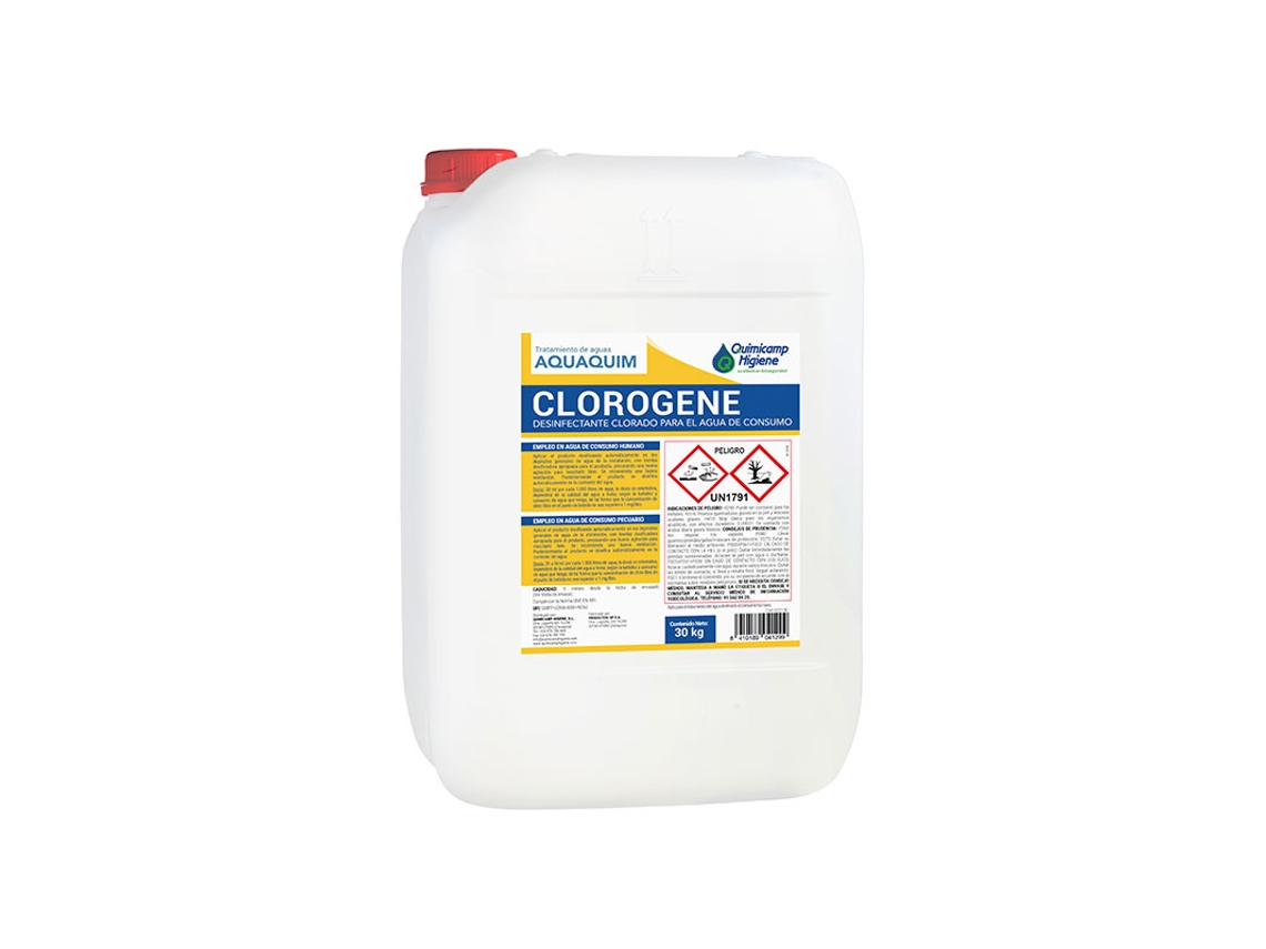 Clorogene Desinfectante De Agua Potable 30 L