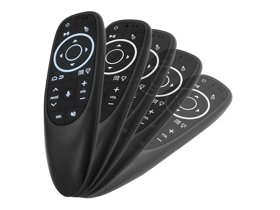 Ratón inalámbrico con control remoto G10s Pro 2026dn con receptor USB, giroscopio, control por voz y retroiluminación LED.
