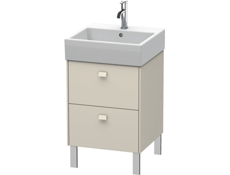 Mueble bajo lavabo DURAVIT Brioso de 48,4 x 45,9 cm 2 extraíbles incl. hueco para sifón y delantal para lavabo Vero Air 235050