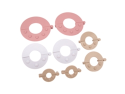 Kit De 8 Moldes Para Pompones En 4 Tamaños, Material Abs, Herramienta Para Manualidades Con Lana.