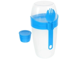 1 Conjunto De Recipiente Para Salsa De Ensalada, Vaso Portátil Para Comida De Ensalada Con Cuchara, Vaso De Ensalada De Capa Doble Webake