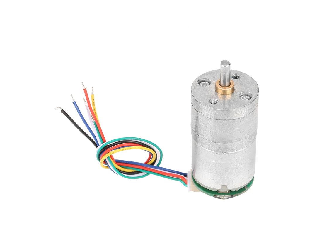 2026velora-motor Reductor de CC con codificador GM25-310 Metal 12V 30rpm