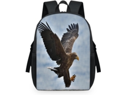 Mochila Tropicallife Estampado Águila Cola Blanca Para Niños Niñas Hombres Mujeres Multiusos Mochila Escola