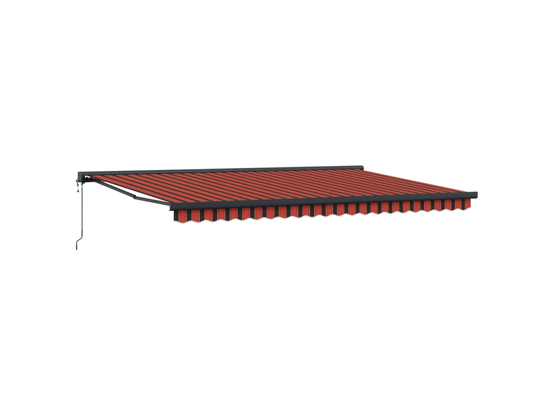 Maison Exclusive - Toldo Retráctil Naranja Y Marrón 500 X 300 X 165 Cm