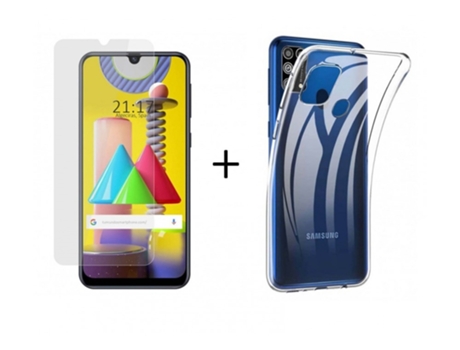 Carcasa + Protector de Pantalla Samsung Galaxy M31 TUMUNDOSMARTPHONE Pack Transparente