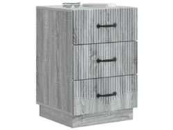 Maison Exclusive - Armario De Noche Con Cajón Gris Sonoma 43 X 41 X 63,5 Cm