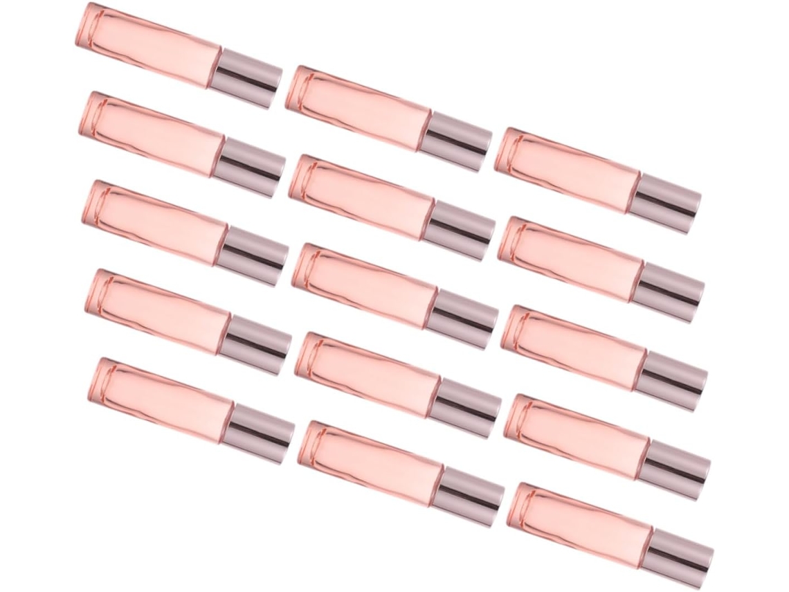 Conjunto De 15 Frascos Portáteis Para Perfume De Rosa E Óleo Essencial Para Diversos Líquidos.