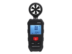 Anemómetro Digital Con 6 Unidades, Pantalla Lcd Retroiluminada, Para El Control De La Temperatura Exterior Y La Sensación Térmica.