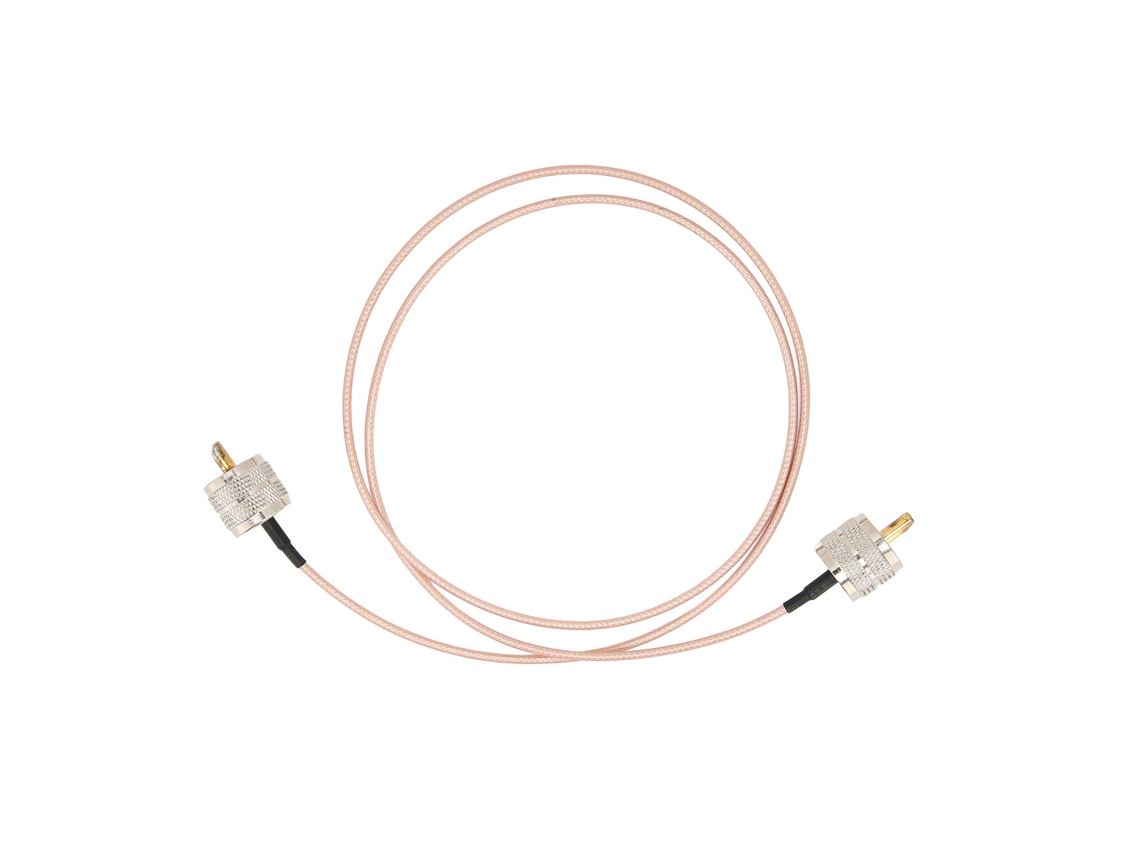 Cable coaxial PL-259 de baja pérdida, estable y fácil de usar.