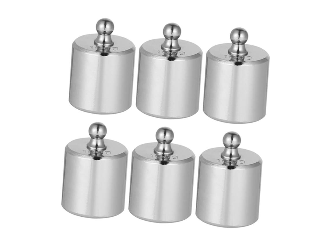 Conjunto De 6 Pesos De Calibração Para Balanças E Ferramentas De Pesagem.