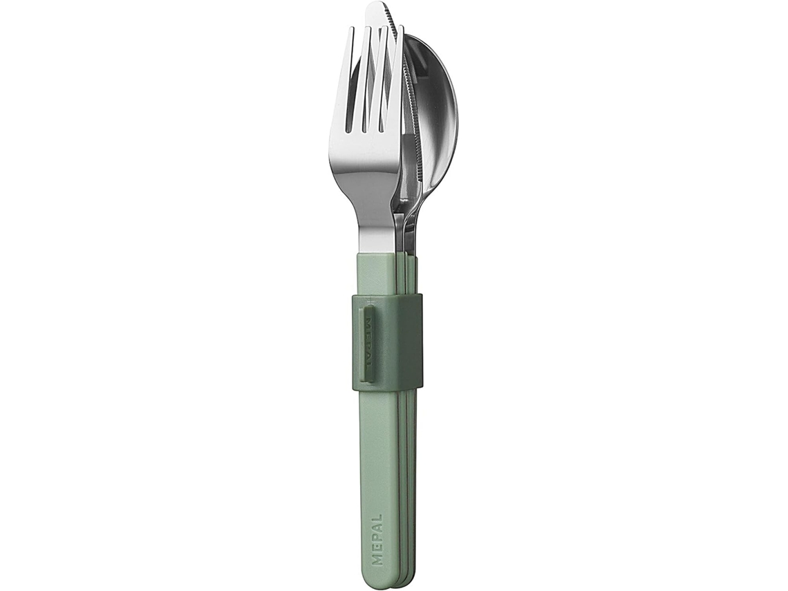 Juego de cubiertos Silhouette de 3 piezas, apto para lavavajillas, D Gokoco Utensils
