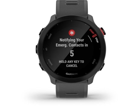 Reloj Deportivo GARMIN Forerunner 55 (Bluetooth - Hasta 14 días de autonomía - Gris Monterra)