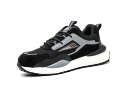 Zapatos De Trabajo Para Hombres Y Mujeres, Calzado De Protección Para Obras De Construcción — Transpirable, Cómodo, Ligero Y Suave — 37, Negro