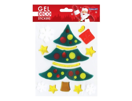 Pegatinas de gel para ventanas de Navidad - Árbol de Navidad