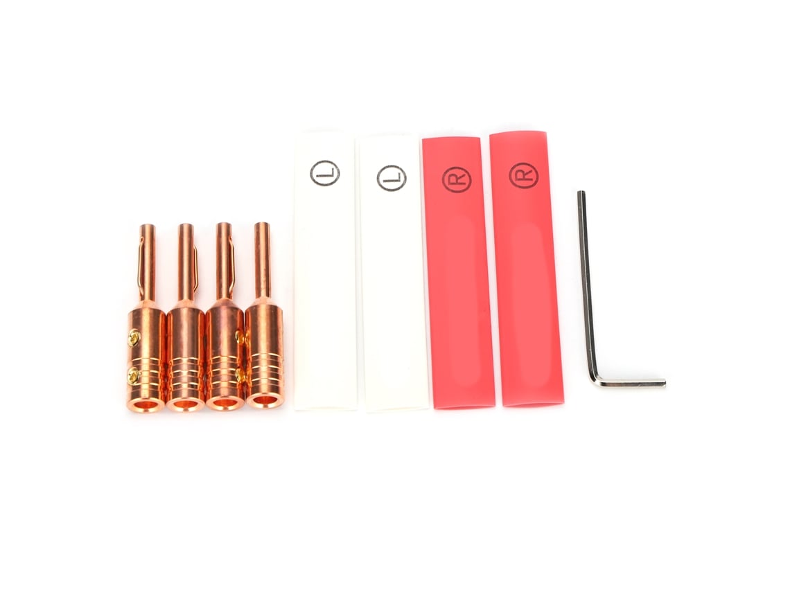 Conector Banana Monosaudio B80 De Cobre Puro Para Cables De Altavoces, Cine En Casa Y Más