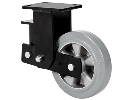 Rueda fija 17hlsb200-degb suspension goma gris elastica eje bolas ALEX