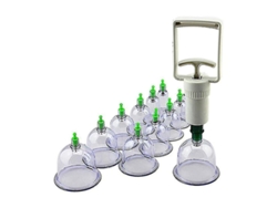 Fasst-kit De Ventosas Profesional Chino De Acupuntura Con 12 Vasos Para Masaje Terapia