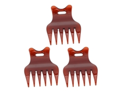 Peine De 3 Piezas Con Dientes Anchos Para Desenredar El Cabello, Estilo Salón Y Uso Doméstico.