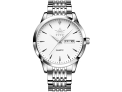 Reloj De Pulsera Impermeable Masculino Ultrafino Plata Brancayuysan