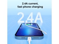 Cable De Datos De Carga Más Rápida Romoss Cb12 1m 2.4a