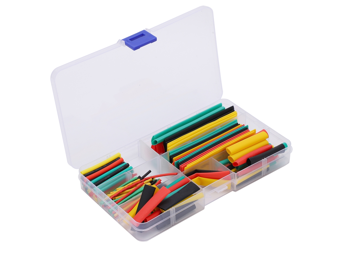 Kit de 164 fundas termorretráctiles 21 para aislamiento y protección de cables eléctricos